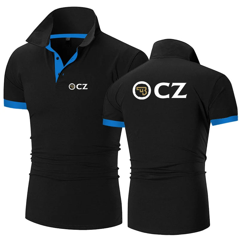 Men Cotton Casual Polo Shirt