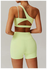 Women Oblique Shoulder Sports Bra