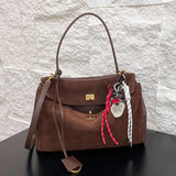 Frosted Leather Shoulder Bag