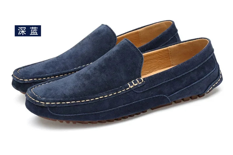 Men’s 2025 Luxury Suede Boat Loafers