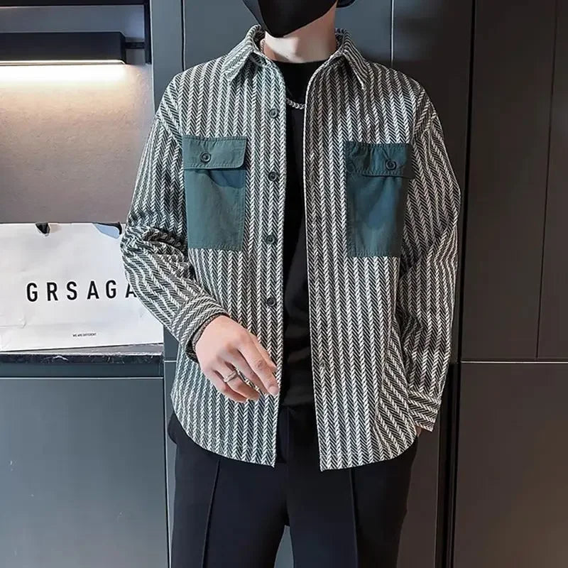 Men’s Trendy Printed Casual Jacket