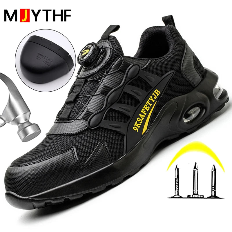 Men Air Cushion Safety Sneakers