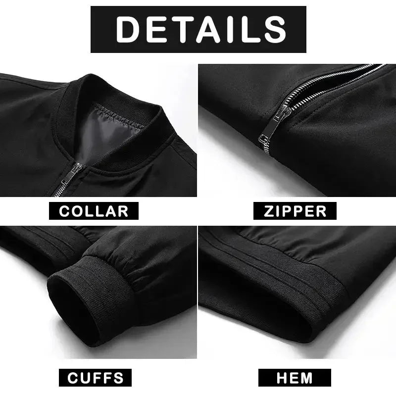 Men's Plus Size Oversized Bomber Jacket