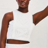 Women's Sleeveless Skirt Set