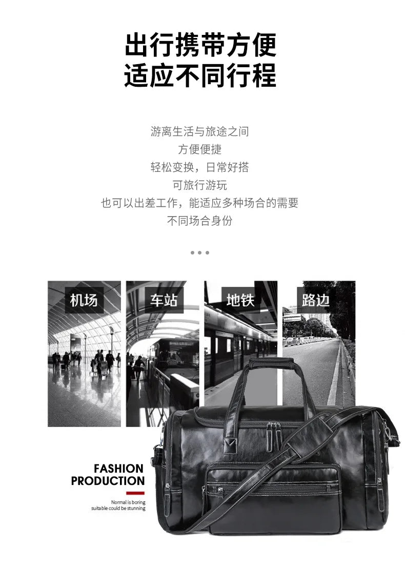 Premium Leather Travel Bag