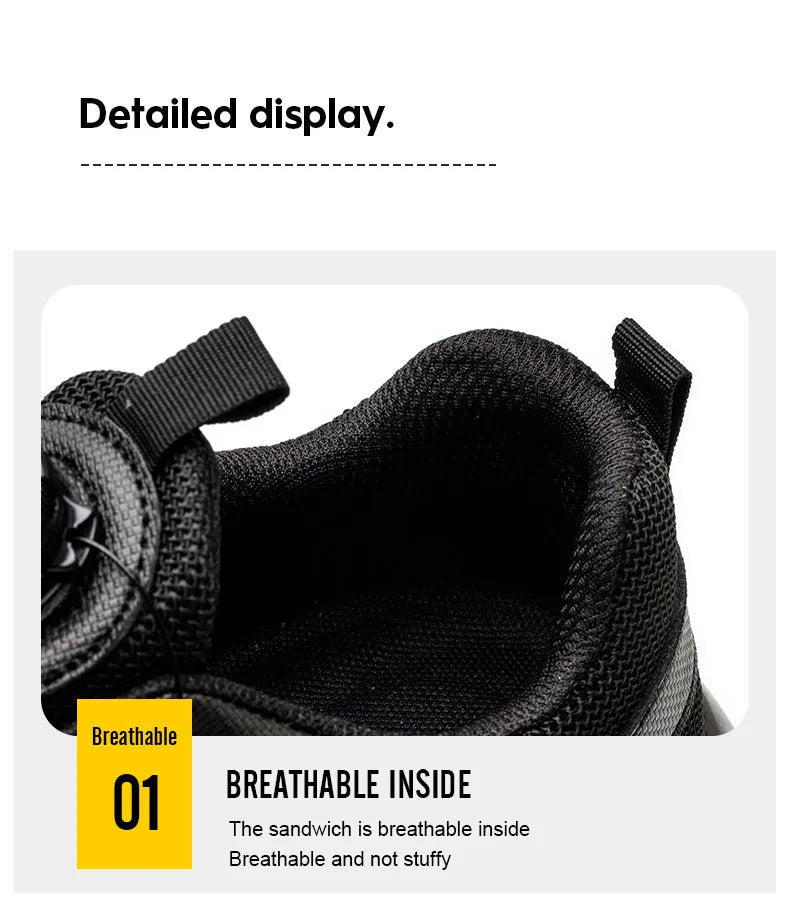 Men Air Cushion Safety Sneakers