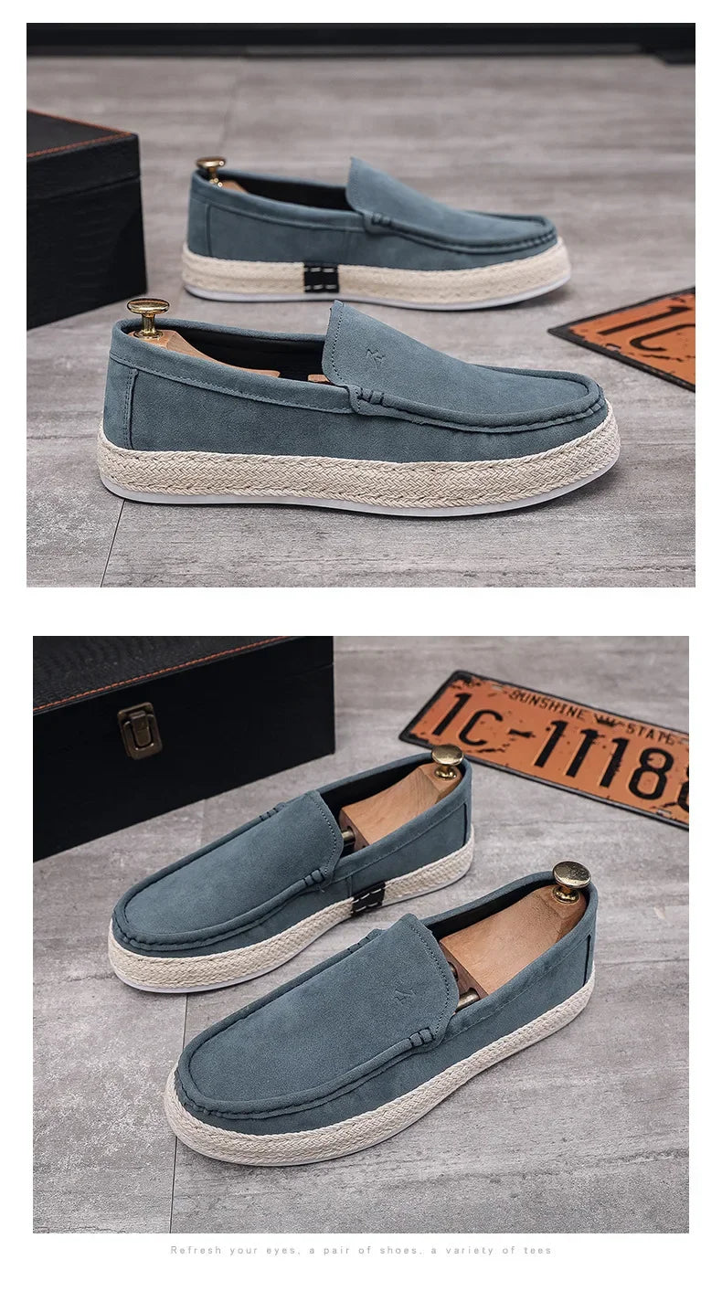 Men’s Suede Loafers Casual Flats