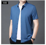 Men Stretch Short Sleeve Shirt