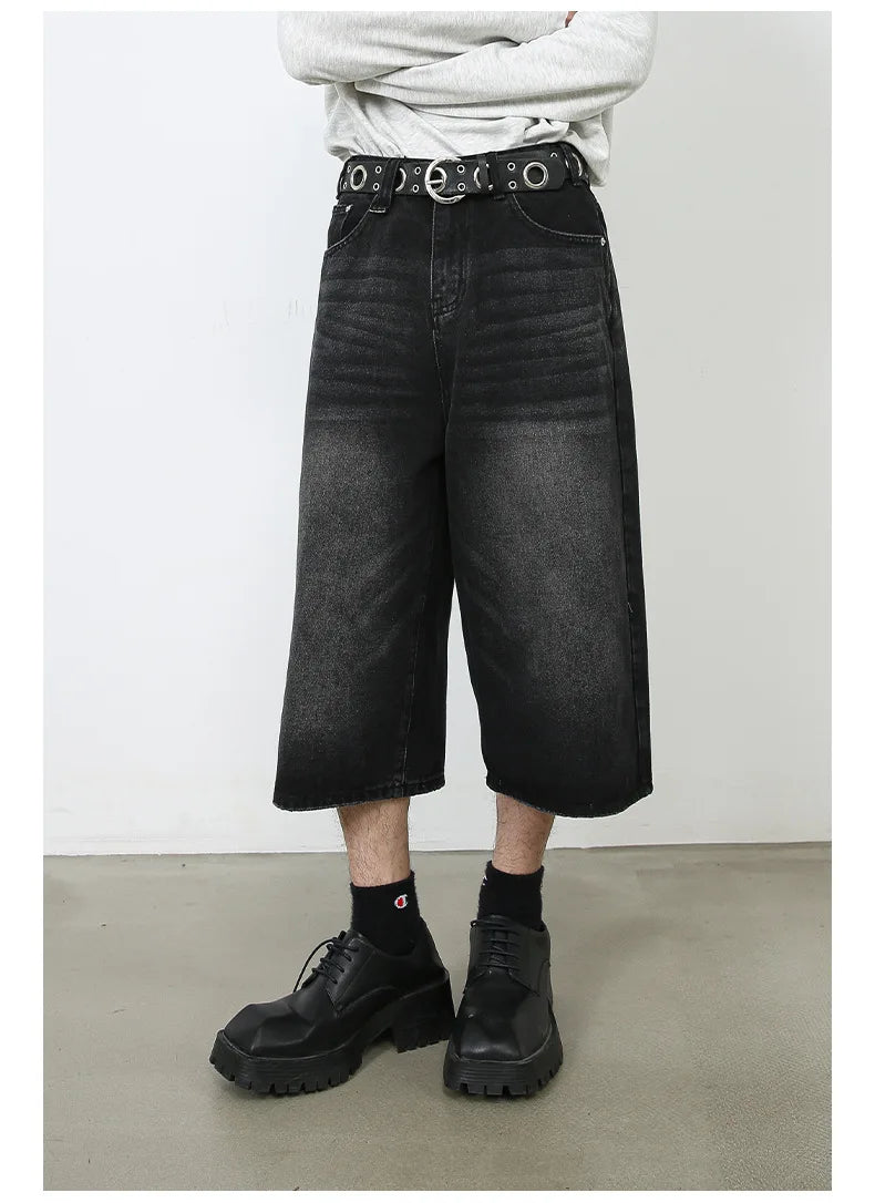 OverEase™ – Vintage Oversize Denim Shorts 2025 (Wide Leg, Relaxed & Throwback Inspired)