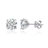 925 Sterling Silver Moissanite Stud Earrings