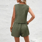Waistcoat & Shorts Set for Women