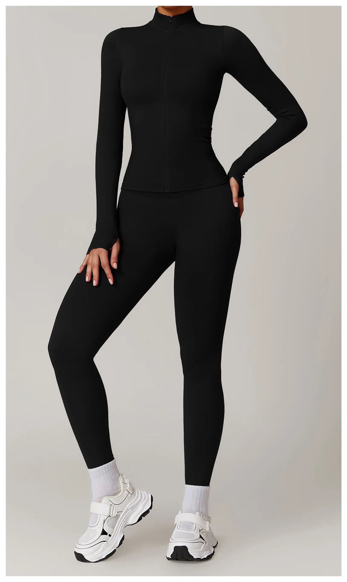 Seamless Women's Long Sleeve Yoga Jacket – Windproof Running Sports Top