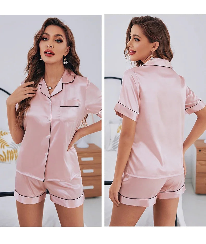 Luna Luxe Satin Pajama Set