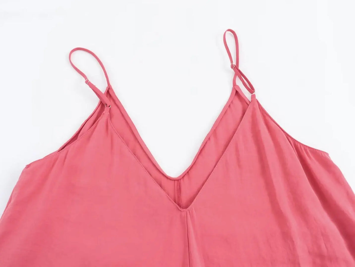 Women's Backless Slip Maxi Dress