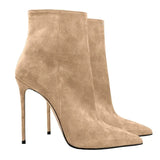 Suede Stiletto Boots