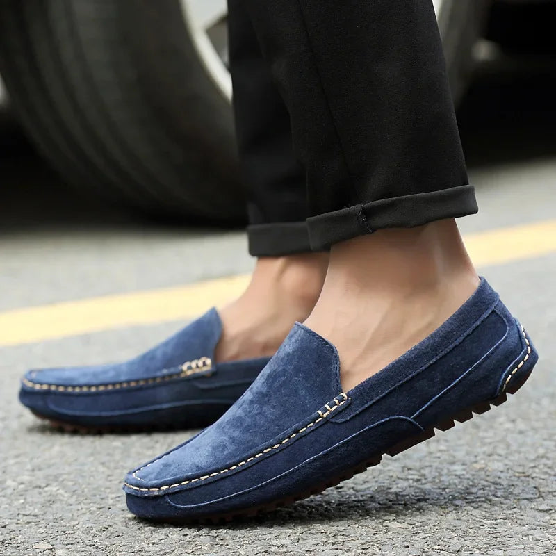 Men’s 2025 Luxury Suede Boat Loafers