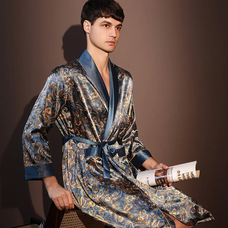Elite Silk Lounge Robe