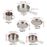 Camping Mess Kit (8pcs)
