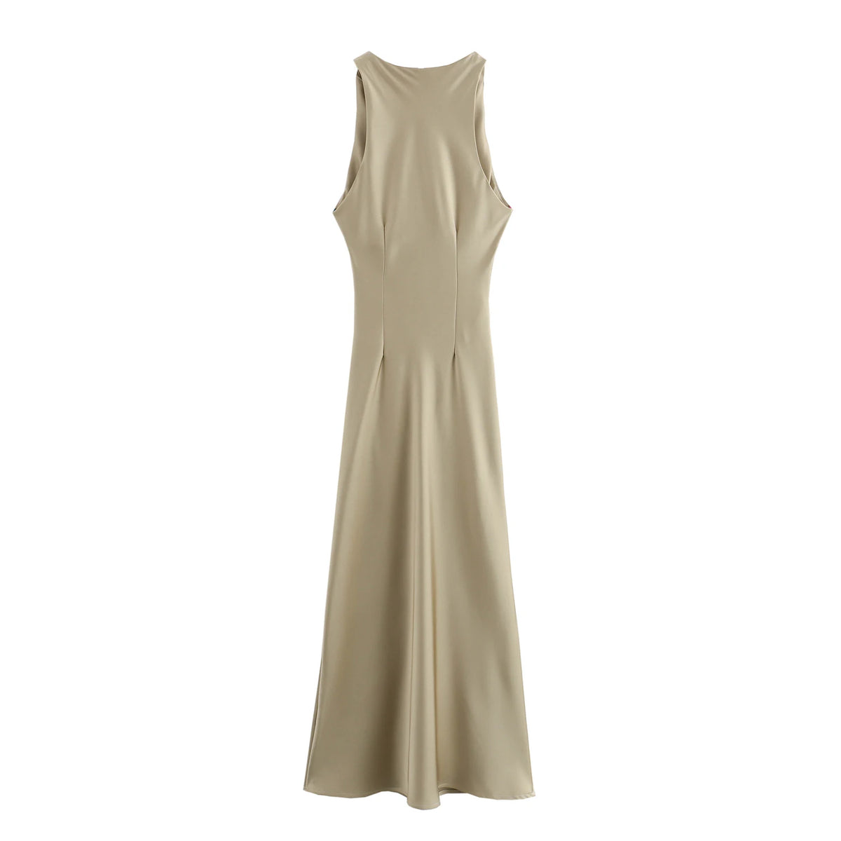 Luxe Satin Midi Elegance Dress