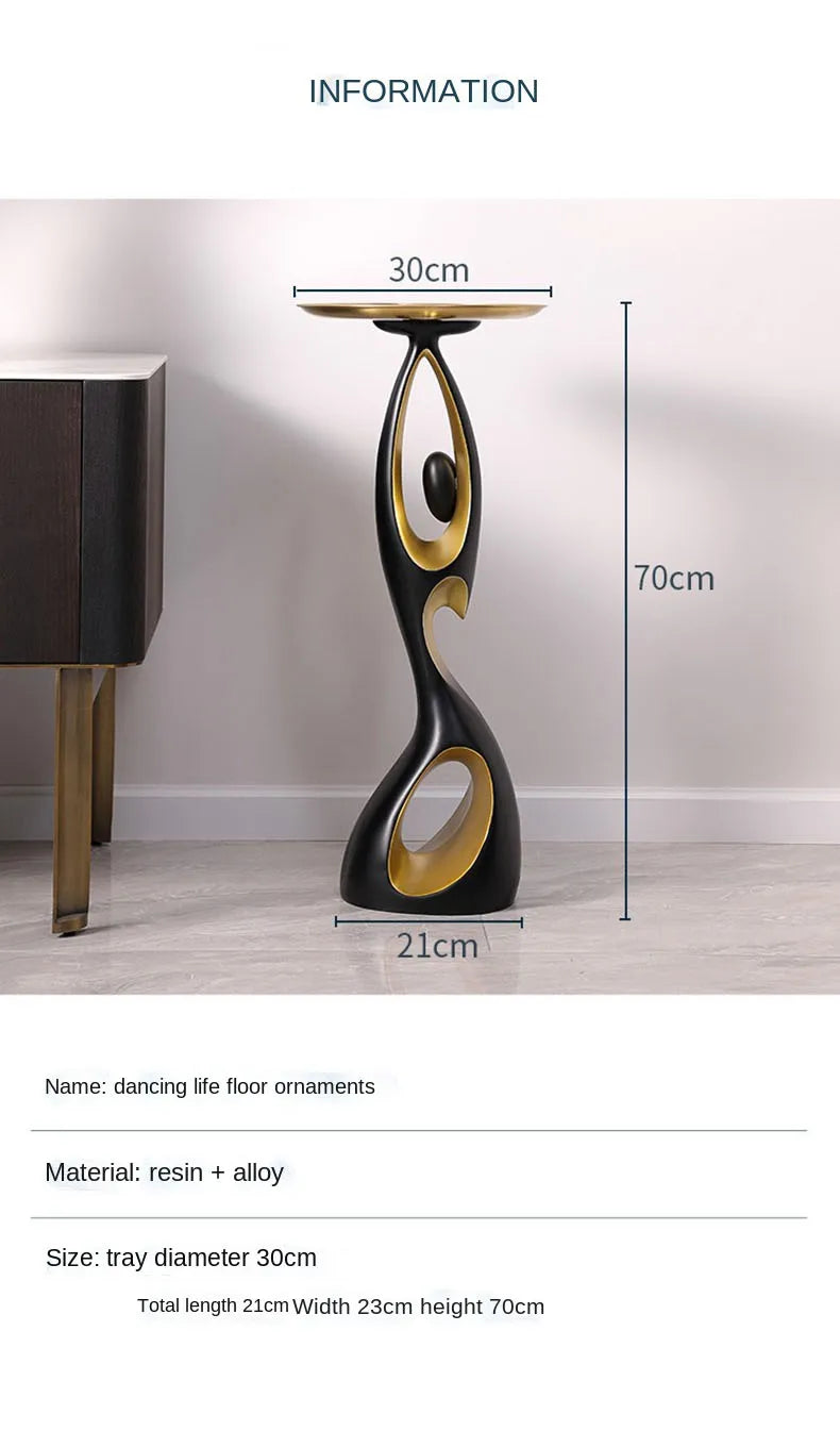 Abstract Sofa Side Table