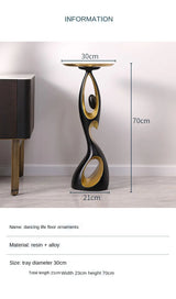 Abstract Sofa Side Table