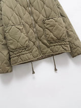 Vintage Quilted High Collar Women's Jacket