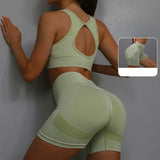 Women Fitness Vest & Shorts Set
