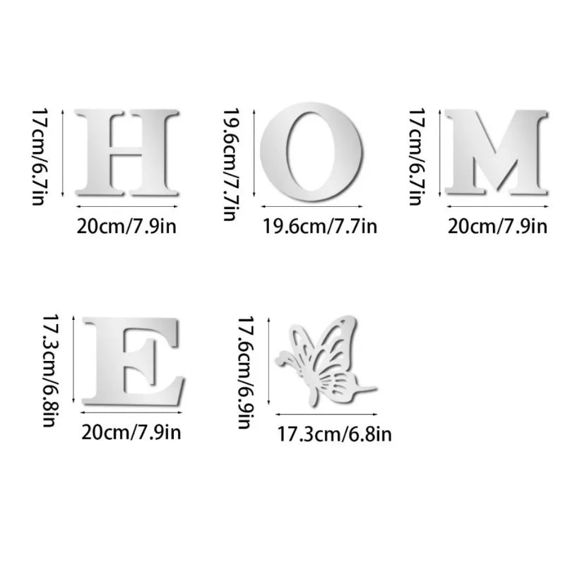 Home Mirror Wall Sticker
