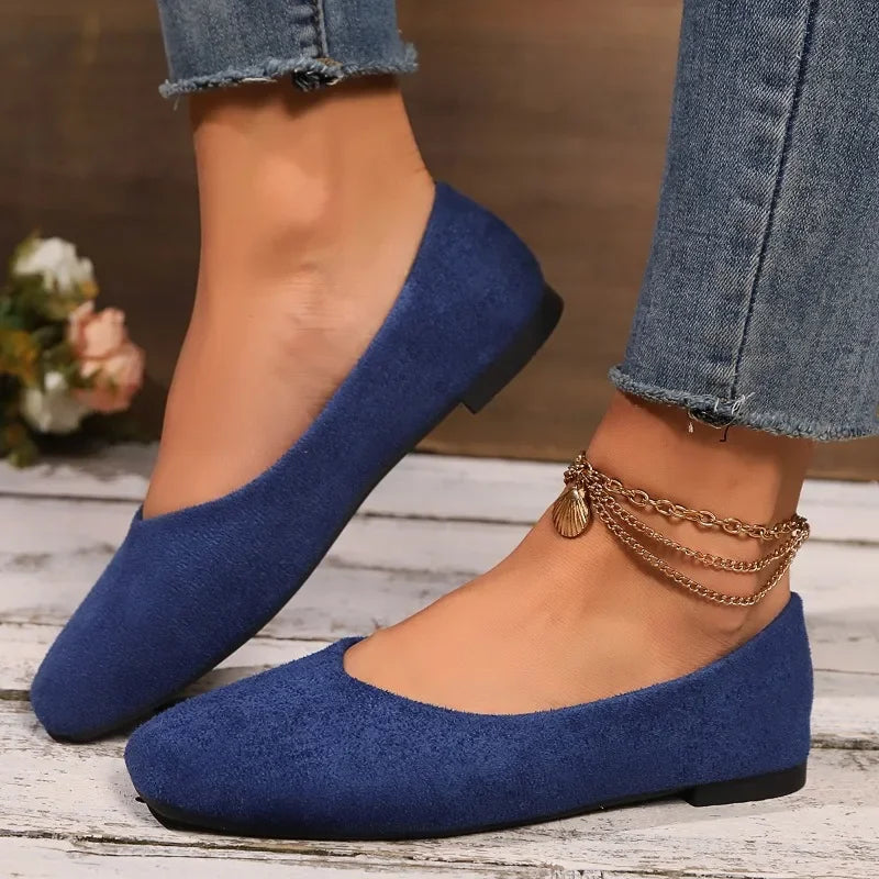 Women’s Square Toe Shallow Casual Ballet Flats