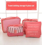 6-Piece Oxford Travel Organizer Set – Packing Cubes