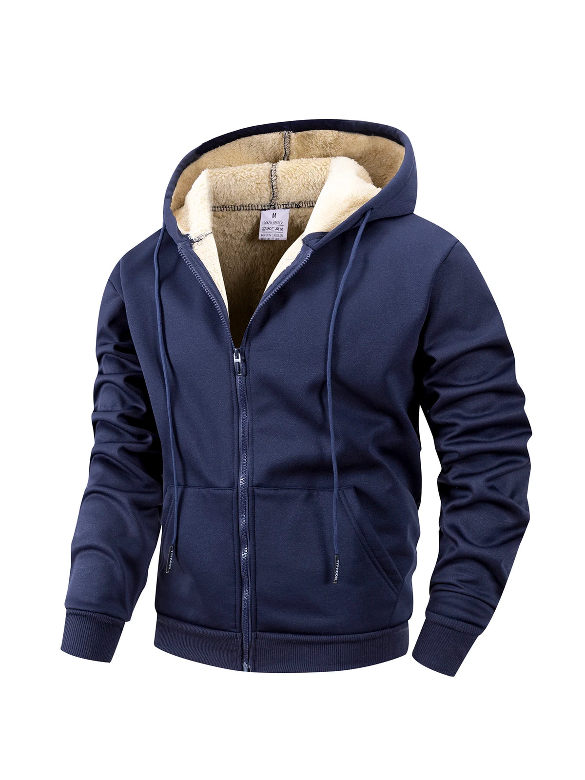 Men's Thick Fleece Zip Hoodie