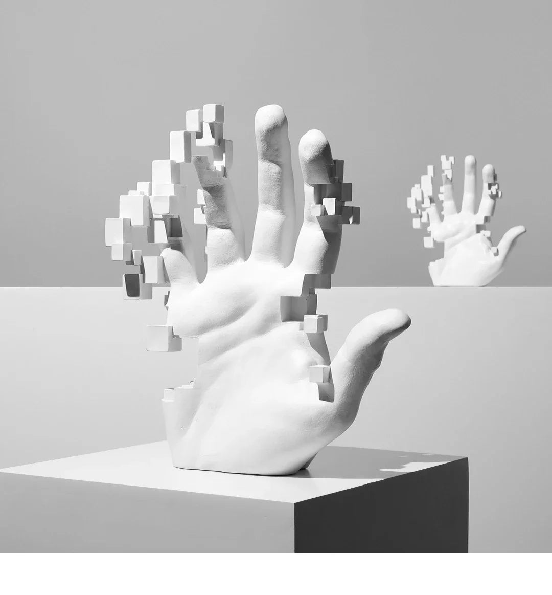 Abstract Palm Hand Sculpture Decor
