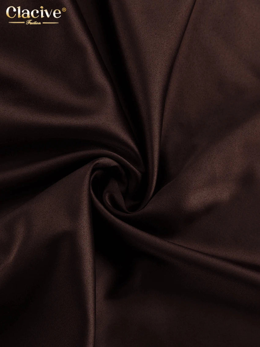 Luxe Satin Backless Maxi Dress