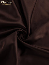 Luxe Satin Backless Maxi Dress