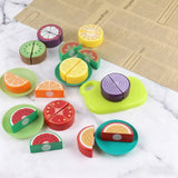 Kids Pretend Play Kitchen Food Basket Set