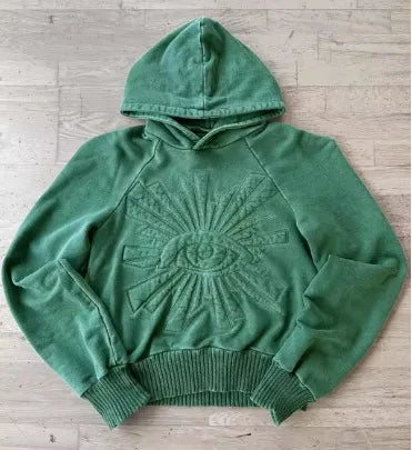 Harajuku Oversized Embroidered Hoodie