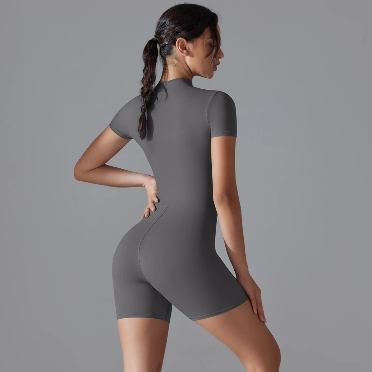 Women's Breathable Sports Yoga Bodysuit – Quick Dry Fitness Jumpsuit