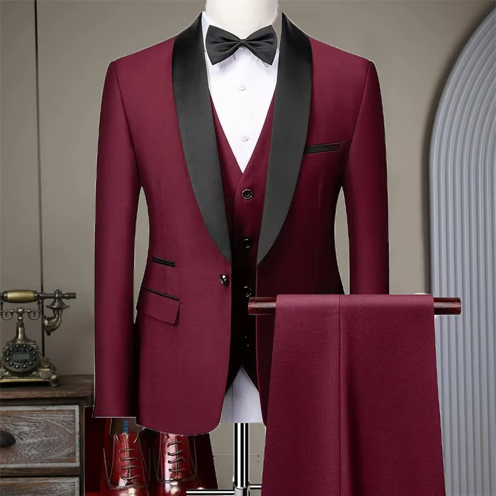 Men's Plus Size Suit – Business 3-Piece Outfit