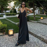 Women's Backless Slip Maxi Dress