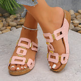 Thick-Soled Wedge Slippers – Large Size 2025