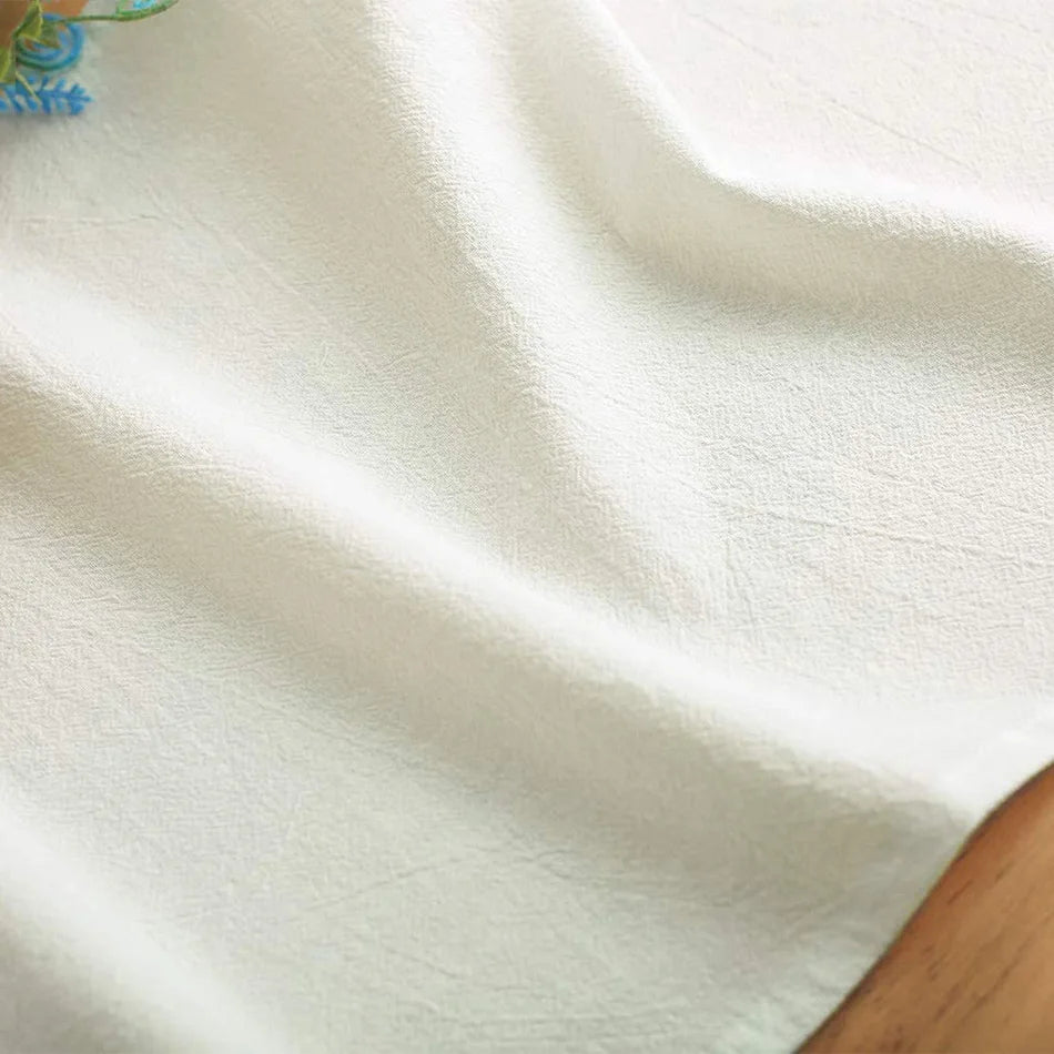 Cotton Sage Green Table Runner