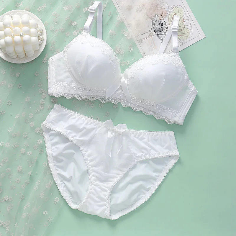 Women Lace Push Up Lingerie Set