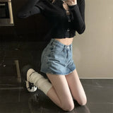 CuteGlow™ – Korean High Waist Mini Skirt (Slim Fit, Vintage Street)