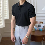 Men Stripe Polo Shirt