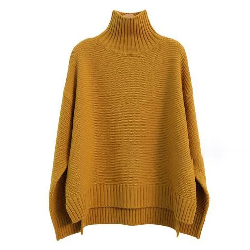 Women's Plus Size Turtleneck Sweater