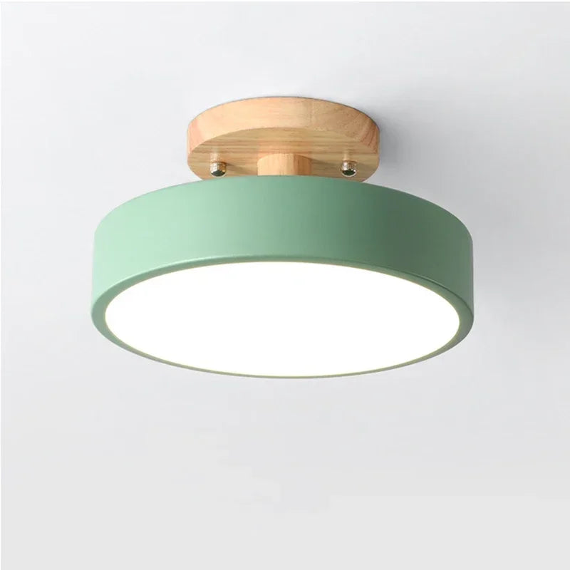 Nordic Wooden Ceiling Lamp