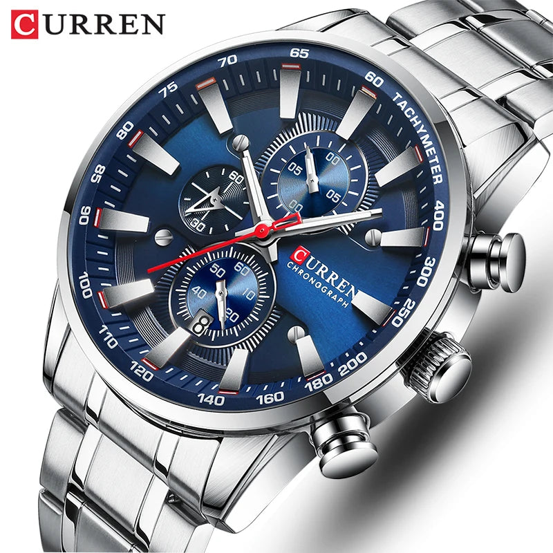 CURREN Luxury Men’s Quartz Chronograph Watch