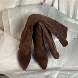 Women Pole Knee High Designer Boots – Sexy Leather High Heel