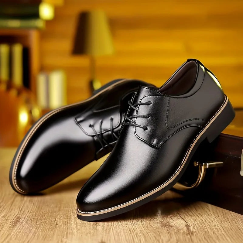 Men Large Size Derby Shoes