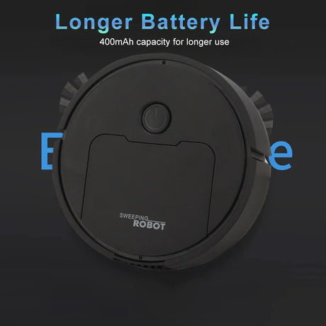 Smart 3-in-1 Sweeping Robot with longer battery life and 400mAh capacity for efficient cleaning.